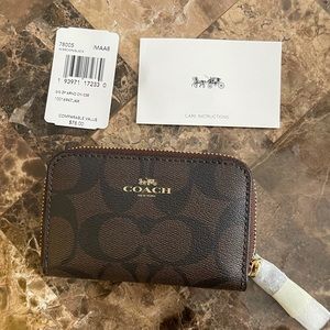 Coach zip around case
